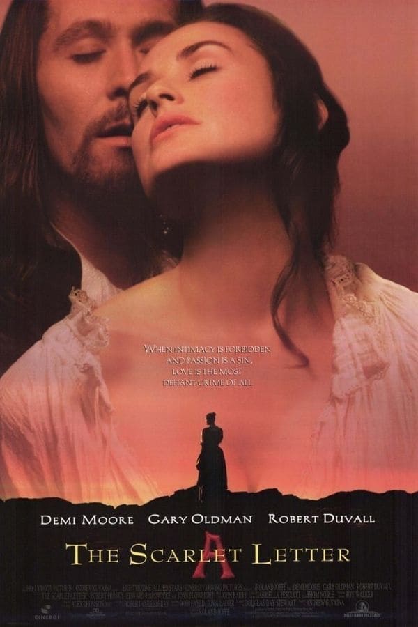 Set in puritanical Boston in the mid 1600s, the story of seamstress Hester Prynne, who is outcast after she becomes pregnant by a respected reverend. She refuses to divulge the name of the father, is 