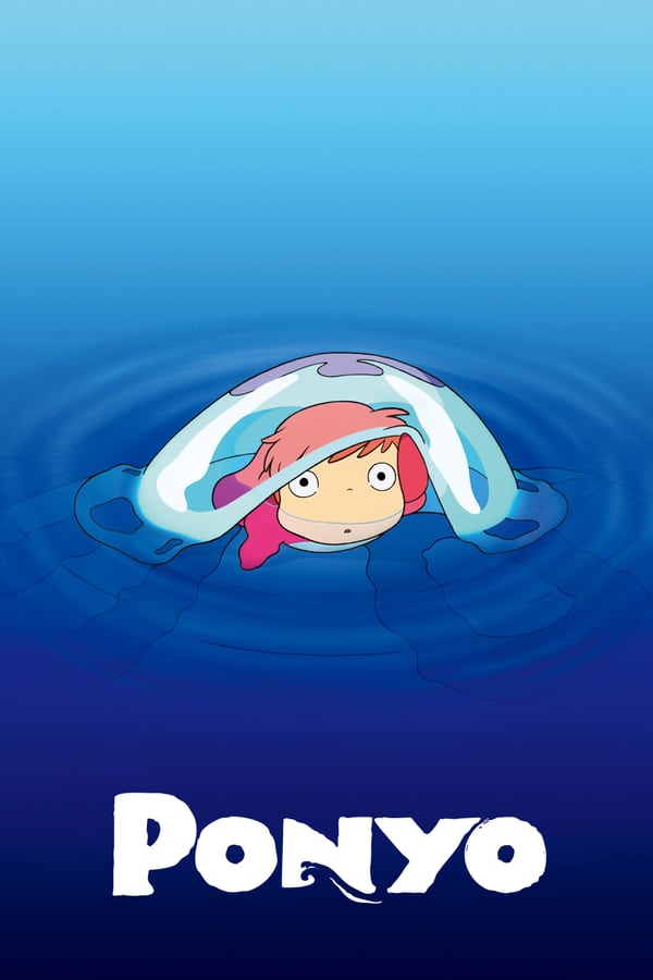 The son of a sailor, 5-year old Sosuke lives a quiet life on an oceanside cliff with his mother Lisa. One fateful day, he finds a beautiful goldfish trapped in a bottle on the beach and upon rescuing her, names her Ponyo. But she is no ordinary goldfish. The daughter of a masterful wizard and a sea goddess, Ponyo uses her father's magic to transform herself into a young girl and quickly falls in love with Sosuke, but the use of such powerful sorcery causes a dangerous imbalance in the world. As the moon steadily draws nearer to the earth and Ponyo's father sends the ocean's mighty waves to find his daughter, the two children embark on an adventure of a lifetime to save the world and fulfill Ponyo's dreams of becoming human.