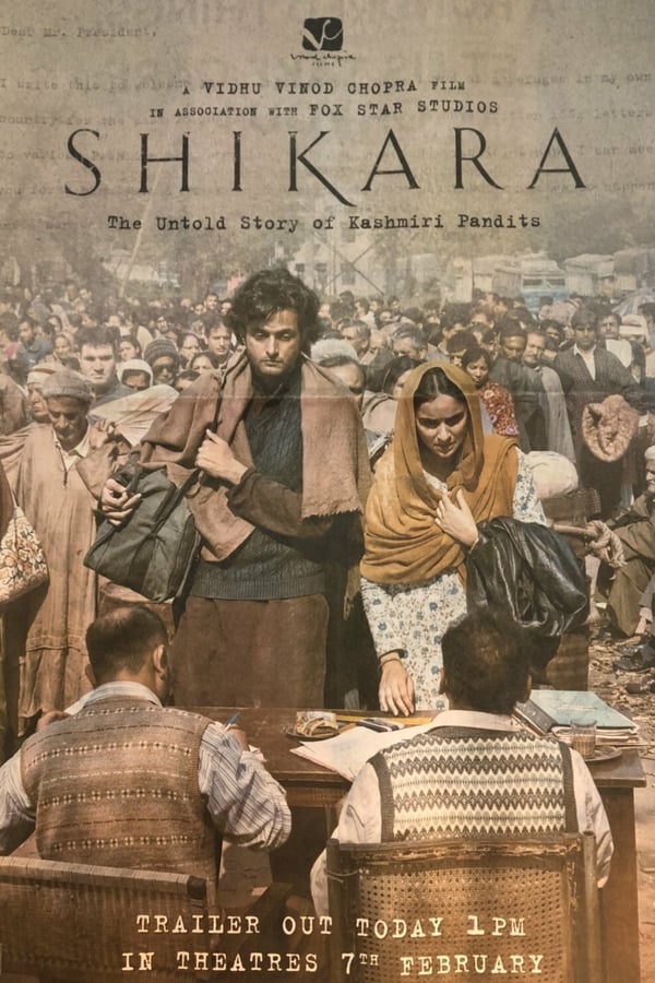 In 1990, 4 lakh Kashmiri Pandits (Hindus) were forced to leave their home under the threat of life. Till today, they continue to live as refugees in their own country, in small refugee camps in the city of Jammu. Vidhu Vinod Chopra's 'Shikara' follows the story of Shiv and Shanti, two Kashmiri Pandits, chronicling their survival through 30 years of exile. In the current season of hate, love is all that keeps hope alive.