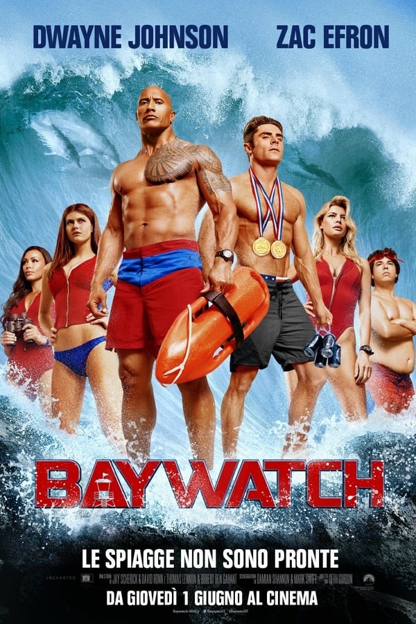 BAYWATCH racconta le vicende del bagnino Mitch Buchannon quando deve vedersela con una nuova recluta molto sfacciata. Insieme, scoprono un complotto criminale che minaccia il futuro della baia.