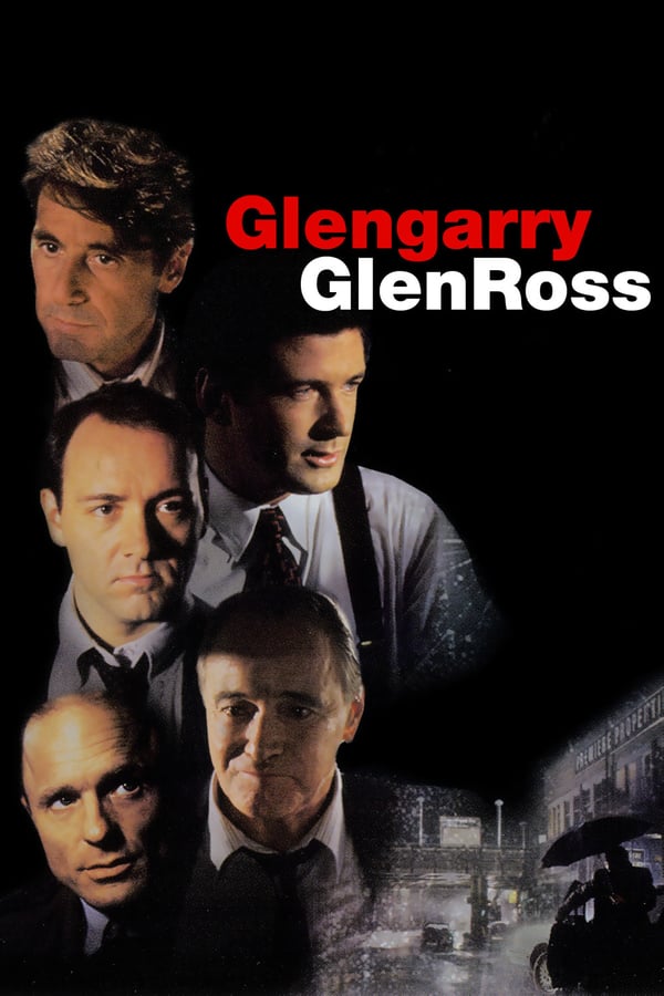 Glengarry Glen Ross, follows the lives of four unethical Chicago real estate agents who are prepared to go to any lengths (legal or illegal) to unload undesirable real estate on unwilling prospective buyers.