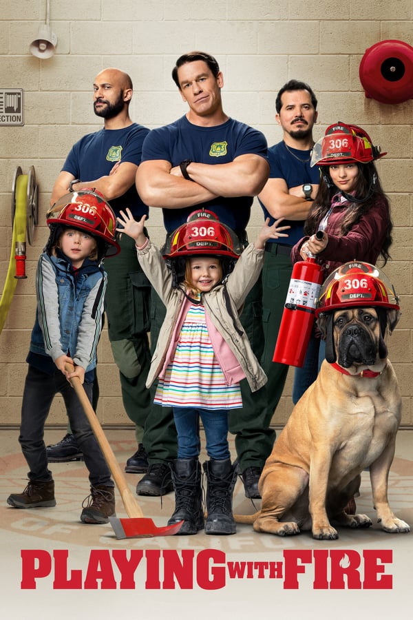 A crew of rugged firefighters meet their match when attempting to rescue three rambunctious kids.