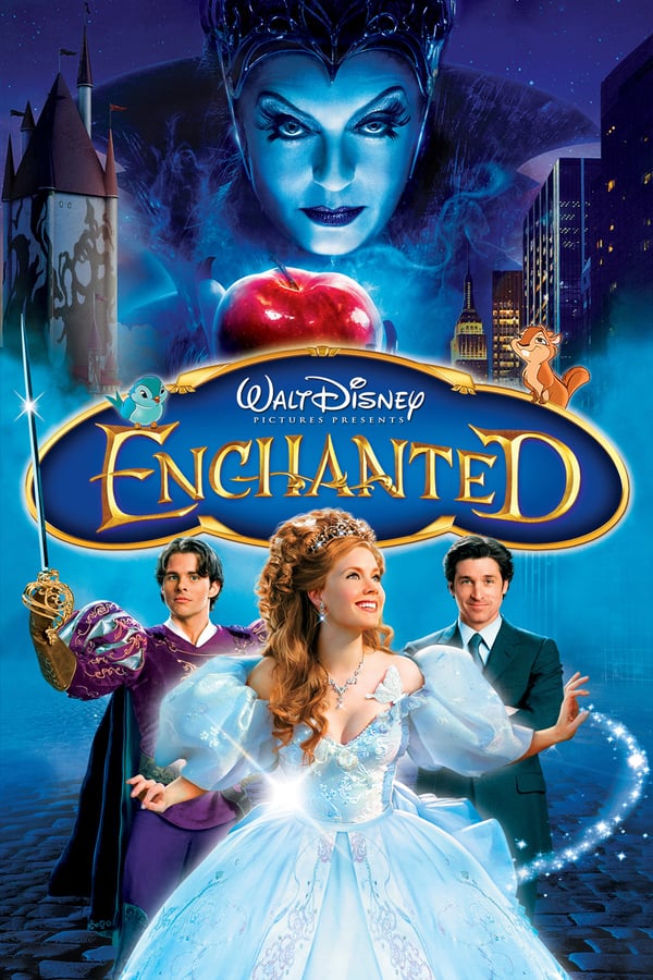 The beautiful princess Giselle is banished by an evil queen from her magical, musical animated land and finds herself in the gritty reality of the streets of modern-day Manhattan. Shocked by this strange new environment that doesn't operate on a 
