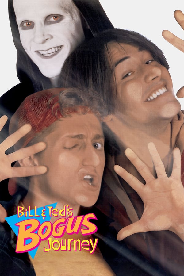 Amiable slackers Bill and Ted are once again roped into a fantastical adventure when De Nomolos, a villain from the future, sends evil robot duplicates of the two lads to terminate and replace them. The robot doubles actually succeed in killing Bill and Ted, but the two are determined to escape the afterlife, challenging the Grim Reaper to a series of games in order to return to the land of the living.