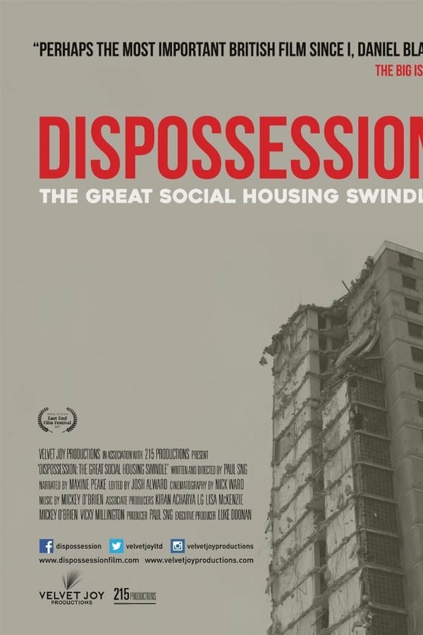 Narrated by Maxine Peake, this feature documentary explores the failures and deception that have caused a chronic shortage of social housing in Britain.
