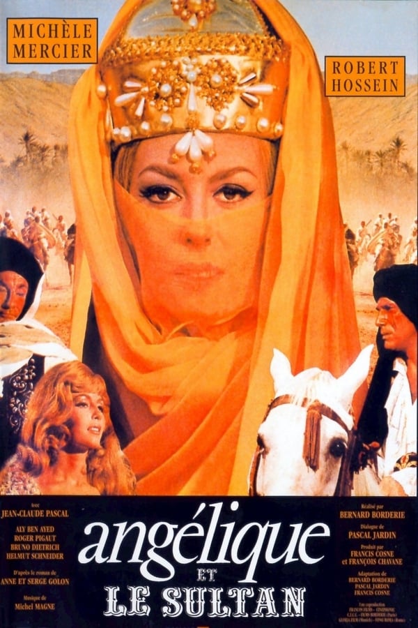 This film finds Angélique in a North African Muslim kingdom where she is now part of the Sultan's harem. The first part of the film consist of her angrily refusing to be bedded as well as their trying to literally beat some sense into her. It all seems to go on too long and I was surprised that the Sultan simply didn't have her killed. Late in the film, she finally decides to escape with the help of two Christian prisoners.