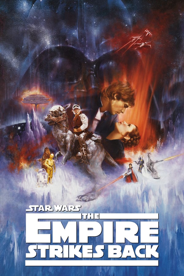 Äventyret fortsätter när Luke Skywalker, med hopp om att besegra det onda rymdimperiet, skolar sig till Jedi med hjälp av mästare Yoda. Darth Vader fösöker tillfångata Luke. Medans hamnar Princessan Leia, Han Solo, Chewbacca och droiderna C-3PO och R2-D2 i olika hopplösa situationer med fångenskap, svek och förtvivlan.