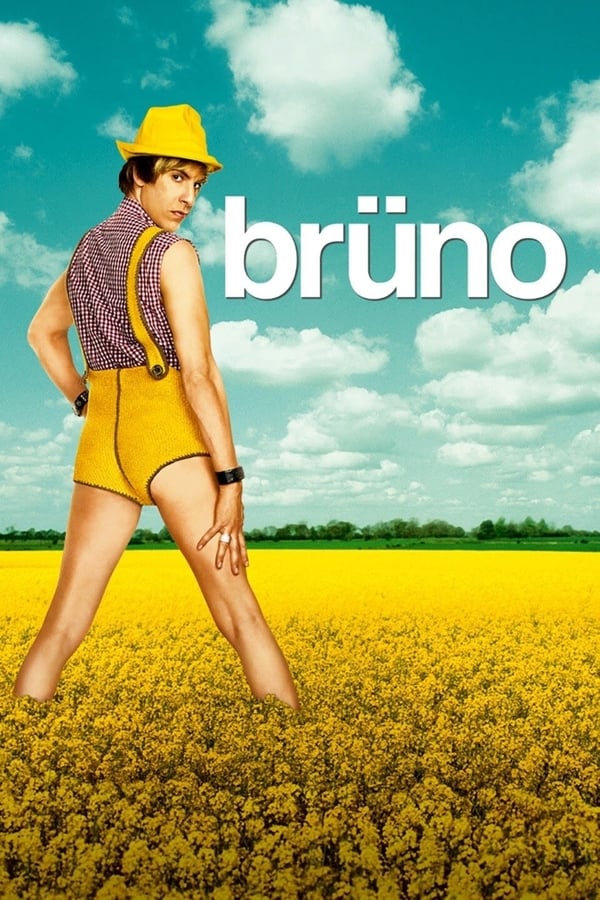 Flamboyantly gay Austrian television reporter Bruno stirs up trouble with unsuspecting guests and large crowds through brutally frank interviews and painfully hilarious public displays of homosexuality.