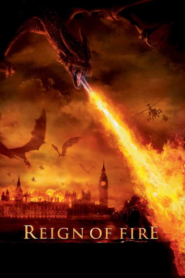 In post-apocalyptic England, an American volunteer and a British survivor team up to fight off a brood of fire-breathing dragons seeking to return to global dominance after centuries of rest underground. The Brit -- leading a clan of survivors to hunt down the King of the Dragons -- has much at stake: His mother was killed by a dragon, but his love is still alive.