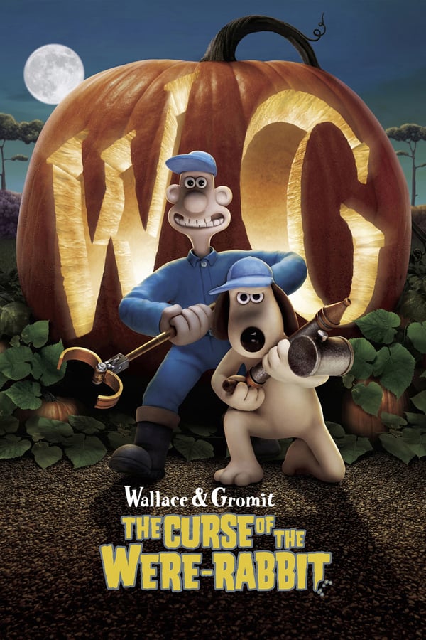 Cheese-loving eccentric Wallace and his cunning canine pal, Gromit, investigate a mystery in Nick Park's animated adventure, in which the lovable inventor and his intrepid pup run a business ridding the town of garden pests. Using only humane methods that turn their home into a halfway house for evicted vermin, the pair stumble upon a mystery involving a voracious vegetarian monster that threatens to ruin the annual veggie-growing contest.
