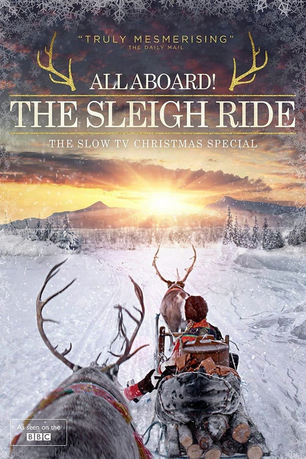 Filmed in Karasjok, Norway - 200 miles north of the Arctic Circle, BBC Four rigs a traditional reindeer sleigh with a fixed camera for a magical journey across the frozen wilderness of the Arctic. Following the path of an ancient postal route, the ride captures the traditional world of the Sami people who are indigenous to northern Scandinavia and for whom reindeer herding remains a way of life.  Deliberately unhurried, the rhythmic pace of the reindeer guides us along an epic two-hour trip that takes us over undulating snowy hills, through birch forests, across a frozen lake and past traditional Sami settlements.