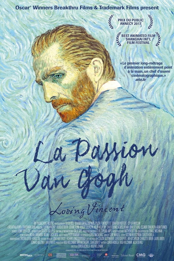 Loving Vincent est le premier long métrage d'animation réalisé uniquement par l'intermédiaire de toiles peintes à la main ! Plus de 120 peintures de l'artiste sont utilisées et l'intrigue est basée sur 800 lettres manuscrites de Van Gogh.