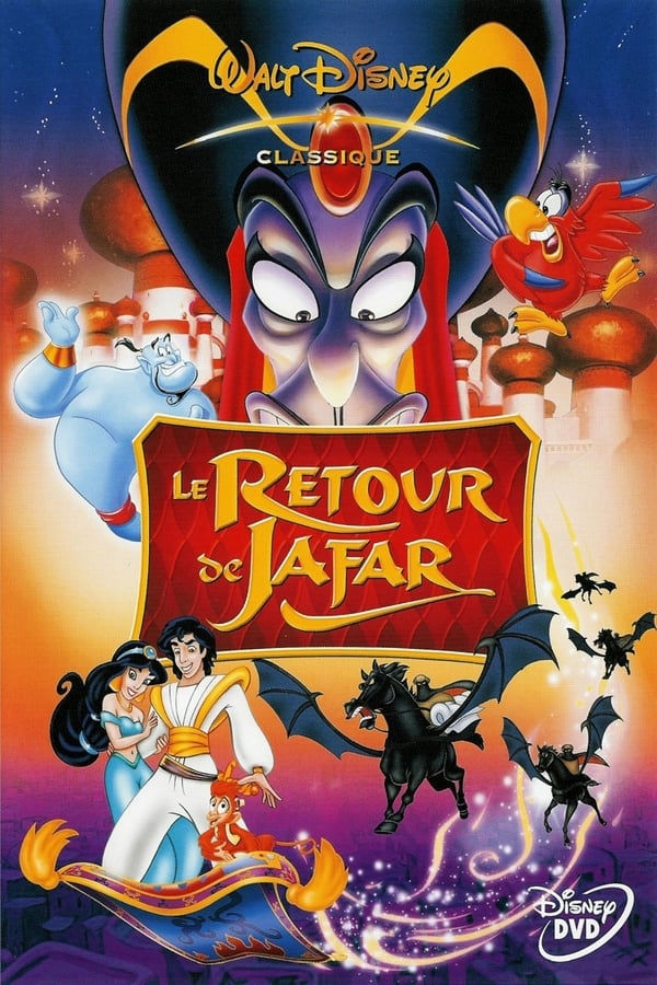 Après un bref séjour dans la lampe magique, le sinistre Jafar souhaite se venger d'Aladdin, de Jasmine et du sultan. Mais Lago, son perroquet le trahit, se sentant malaimé et maltraité par Jafar. Il va rejoindre Aladdin et ses amis pour essayer de prendre le pouvoir, mais va ressentir peu à peu de l'amitié pour ses anciens ennemis. Pendant ce temps, Jafar a été libéré par Abis Mal, un voleur aussi incompétent que stupide, vouant aussi une féroce haine pour Aladdin.