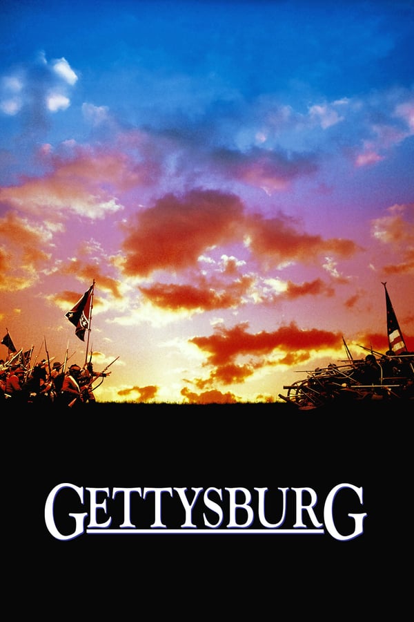 Summer 1863. The Confederacy pushes north into Pennsylvania. Union divisions converge to face them. The two great armies clash at Gettysburg, site of a theology school. For three days, through such legendary actions as Little Round Top and Pickett's Charge, the fate of 