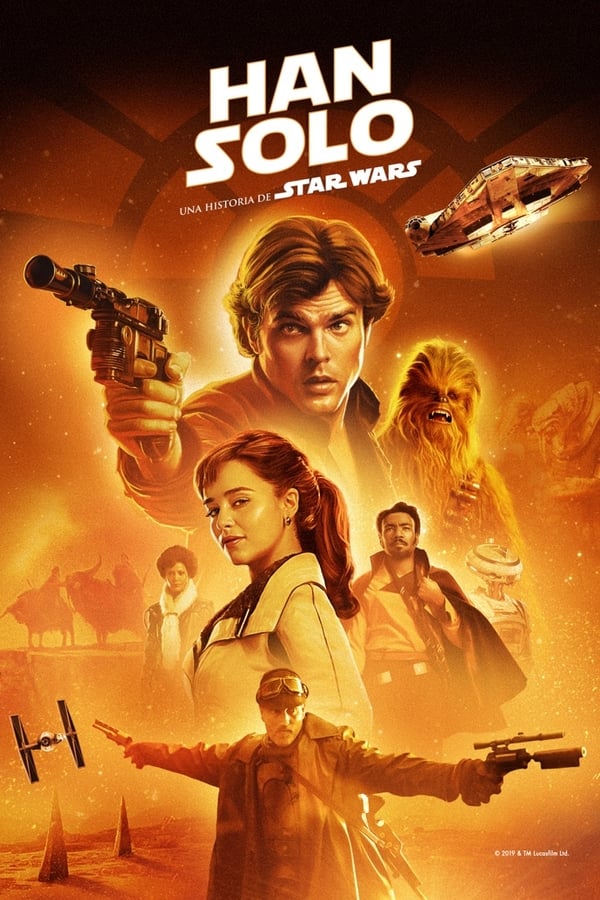 Precuela de la saga Star Wars, en la que se conocerán los primeros pasos que dio el personaje de Han Solo, desde joven hasta convertirse en el antihéroe que vimos en 