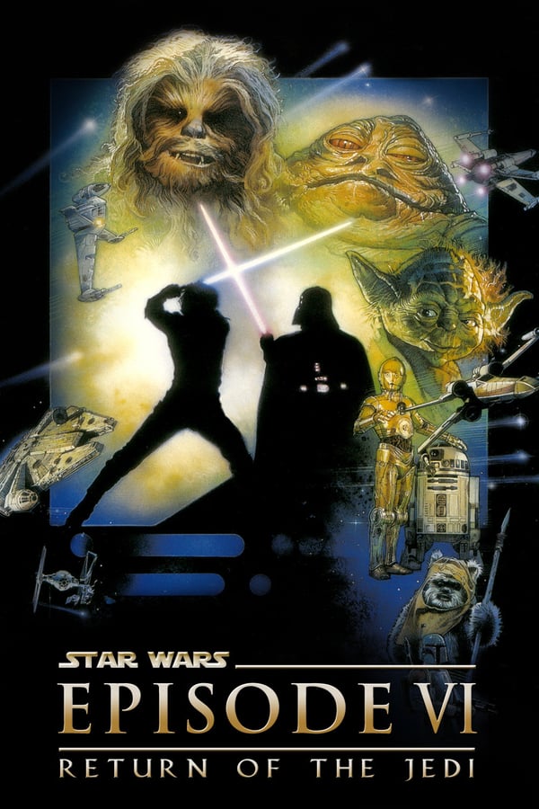 I tredje delen av berättelsen om Stjärnornas krig samlas galaxens goda krafter för att slå tillbaka mot Rymdimperiet. Han Solo och prinsessan Leia sitter i fångenskap hos Jabba The Hutt. Luke måste slutföra sin träning för att kunna bli en riktig jedi-riddare, sedan väntar Lukes öde.