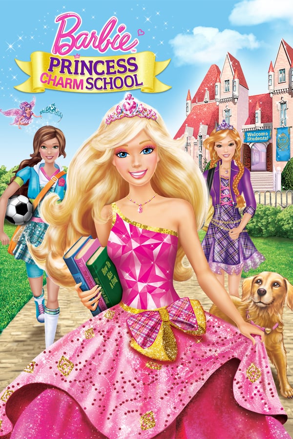Barbie stars as Blair Willows, a kind-hearted girl who is chosen to attend Princess Charm School: a magical, modern place that teaches dancing, how to have tea parties, and proper princess manners. Blair loves her classes -- as well as the helpful magical sprites and her new friends, Princesses Hadley and Isla. But when royal teacher Dame Devin discovers that Blair looks a lot like the kingdom’s missing princess, she turns Blair’s world upside down to stop her from claiming the throne. Now Blair, Hadley and Delancy must find an enchanted crown to prove Blair’s true identity in this charming and magical princess story!