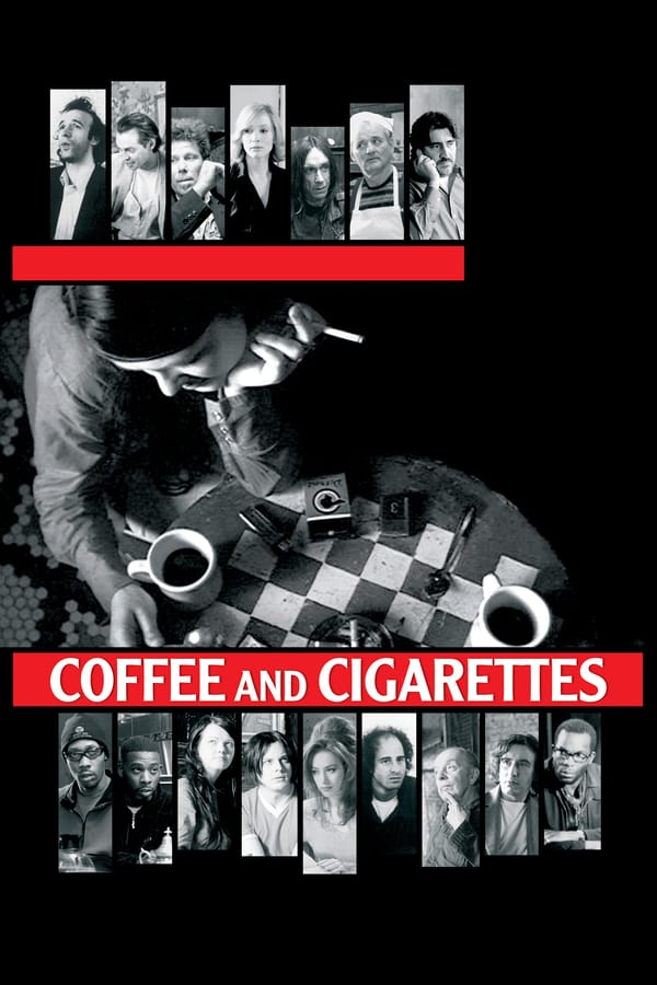 Coffee And Cigarettes is a collection of eleven films from cult director Jim Jarmusch. Each film hosts star studded cast of extremely unique individuals who all share the common activities of conversing while drinking coffee and smoking cigarettes.