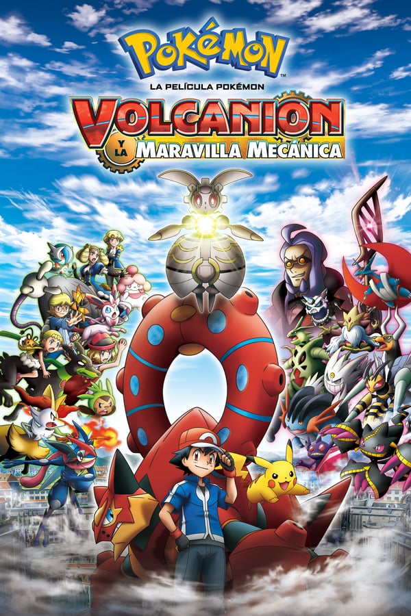En esta aventura de Pokémon, una fuerza misteriosa ata a Ash al Pokémon Mythical Volcanion cuando cae del cielo. Volcanion no puede escapar, y Ash es arrastrado a medida que continúa en su misión. Llegan a una ciudad de engranajes y engranajes, donde un ministro corrupto ha robado la última invención: el Pokémon Artificial Magearna, creado hace 500 años. El ministro planea usar el poder misterioso de Magearna para tomar el control del reino mecánico. ¿Puede Ash y Volcanion trabajar juntos para rescatar a Magearna? ¡Una de las mayores batallas en la historia de Pokémon está a punto de desplegarse!