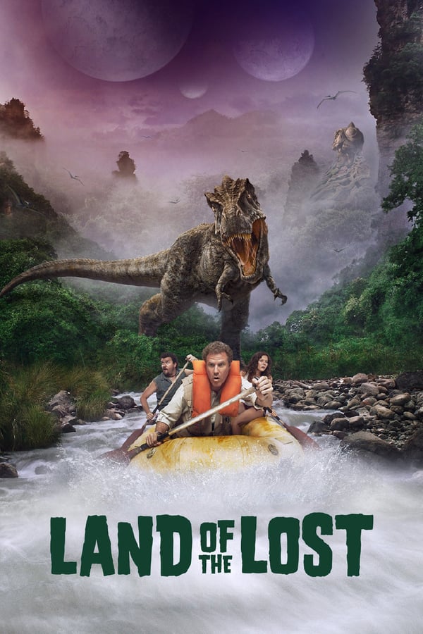On his latest expedition, Dr. Rick Marshall is sucked into a space-time vortex alongside his research assistant and a redneck survivalist. In this alternate universe, the trio make friends with a primate named Chaka, their only ally in a world full of dinosaurs and other fantastic creatures.