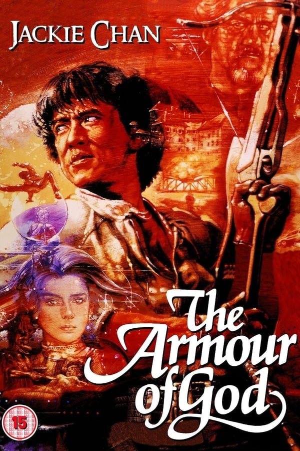 Jackie Chan stars as Asian Hawk, an Indiana Jones-style adventurer looking to make a fortune in exotic antiquities. After Hawk discovers a mysterious sword in Africa, a band of Satan-worshipping monks kidnap his ex-girlfriend Lorelei, demanding the sword as ransom as well as other pieces of the legendary Armour of God - a magical outfit dating back to the Crusades.