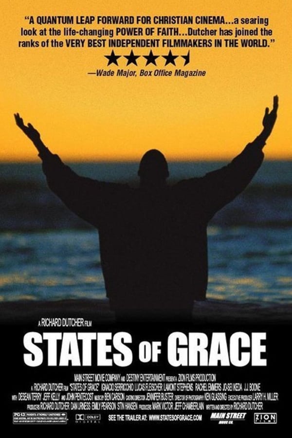 A drive-by shooting in Venice, California, changes the lives of five people forever. States of Grace tells the story of a homeless street preacher, Louis, a gang banger, Carl, an aspiring actress, Holly, and two young missionaries, Lozano and Farrell, in what critics have hailed as one of the finest films of the year and one of the best Christian-themed films ever made.