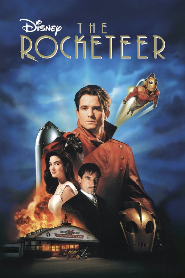 Young pilot Cliff Secord stumbles on a top secret rocket-pack and with the help of his mechanic/mentor, he attempts to save his girl and stop the Nazis as 'The Rocketeer'.