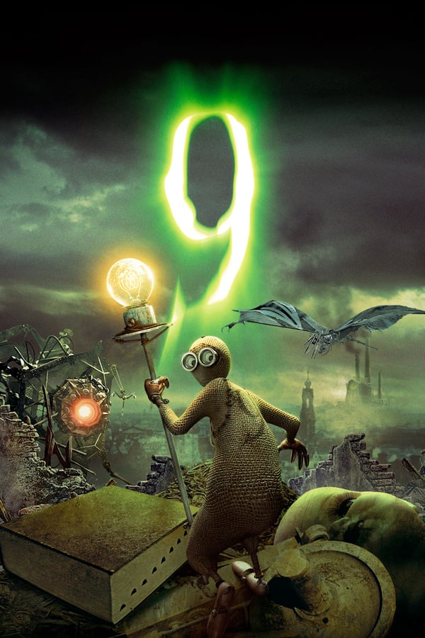 When 9 first comes to life, he finds himself in a post-apocalyptic world. All humans are gone, and it is only by chance that he discovers a small community of others like him taking refuge from fearsome machines that roam the earth intent on their extinction. Despite being the neophyte of the group, 9 convinces the others that hiding will do them no good.