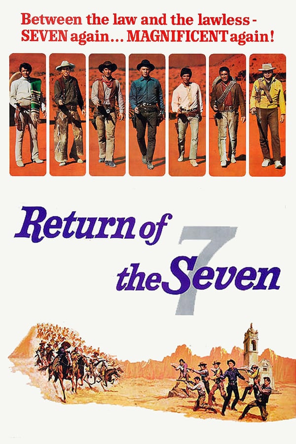 Chico one of the remaining members of The Magnificent Seven now lives in the town that they (The Seven) helped. One day someone comes and takes most of the men prisoner. His wife seeks out Chris, the leader of The Seven for help. Chris also meets Vin another member of The Seven. They find four other men and they go to help Chico.