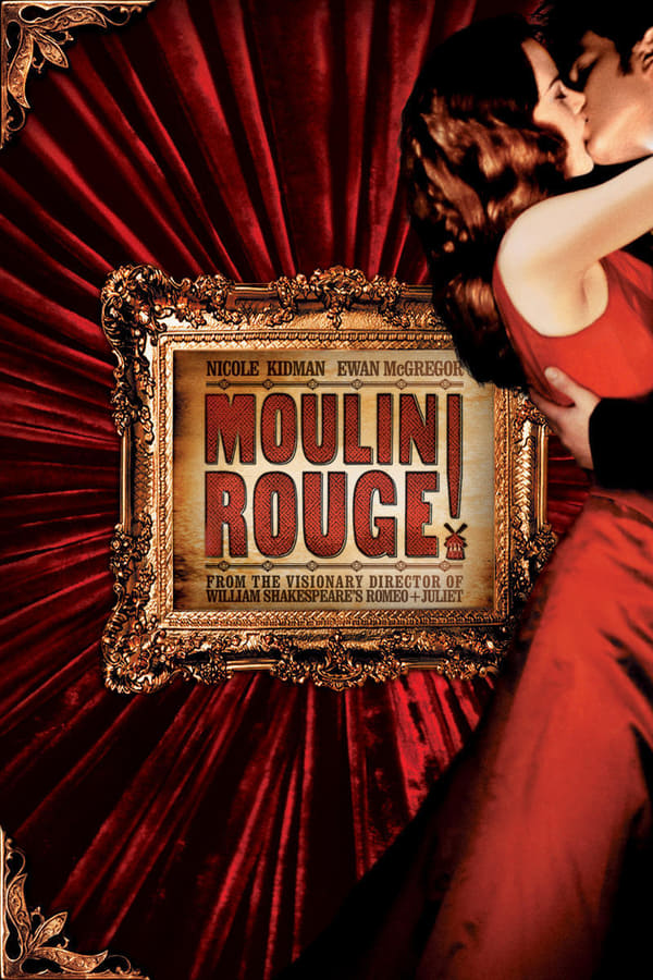 En passionerad poet faller för en vacker kurtisan i denna exotiska kärleksmusikal av den fantasifulla och visionäre regissören Baz Luhrman (Romeo+Julia och Strictly Ballroom). Stjärnorna Nicole Kidman och Ewan McGregor gör fantastiska rolltolkningar och tar dig med på en fascinerande och romantisk resa i en häpnadsväckande och sensuell värld på nattklubben Moulin Rouge i Paris. Filmen är hypnotiserande, full med sprudlande underhållning och massor av moderna hits som gör Moulin Rouge till en upplevelse som du sent kommer att glömma!