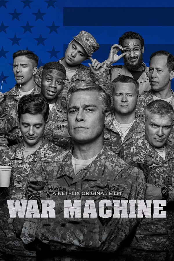 In 'War Machine' staat de hooggeplaatste generaal Glen McMahon centraal. McMahon, die diversen bijnamen heeft zoals oa. 'Glenimal' heeft een dodelijke reputatie en krijgt de leiding over de oorlog in Afghanistan. Om die oorlog voorgoed te kunnen winnen hanteert hij een totaal nieuwe en radicale aanpak.
